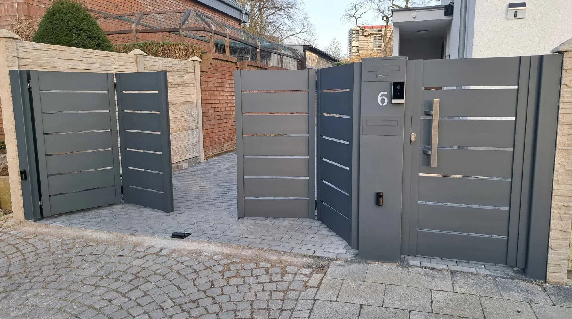 Falttore Beispiel von Zaunfuchs Sachsen